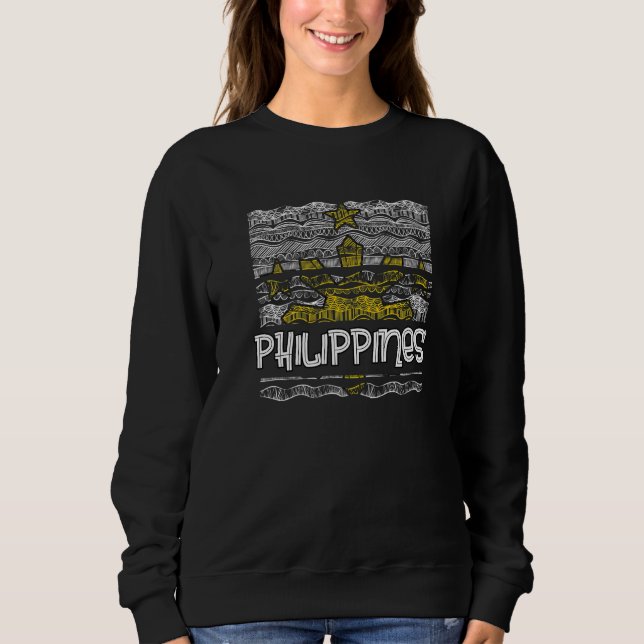 Philippines Pinay Filipino Pride Country Flag Isla T Shirt (Framsida)
