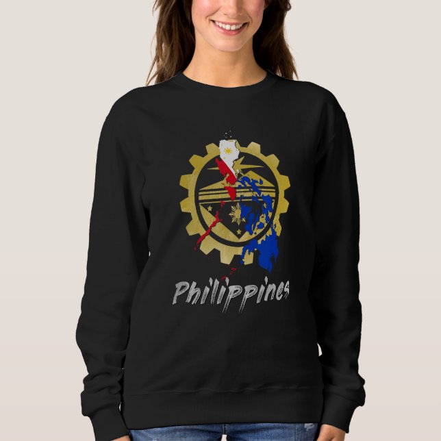 Philippines Pinay Filipino Pride Country Flag Isla T Shirt (Framsida)