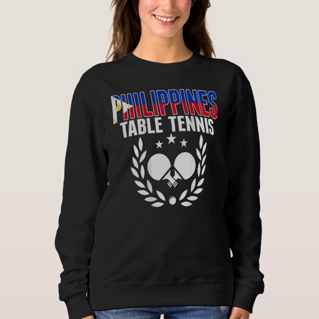 Philippines Ping Pong   Support Philippine Table T Shirt (Framsida)