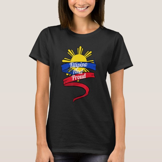 Philippines Pinoy Pinay Filipino Filipina Pride Pr T Shirt (Framsida)