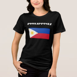 PHILIPPINES Speciell Anpassade Black Tourist T Shirt