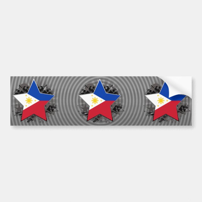 Philippines stjärna bildekal (Framsidan)