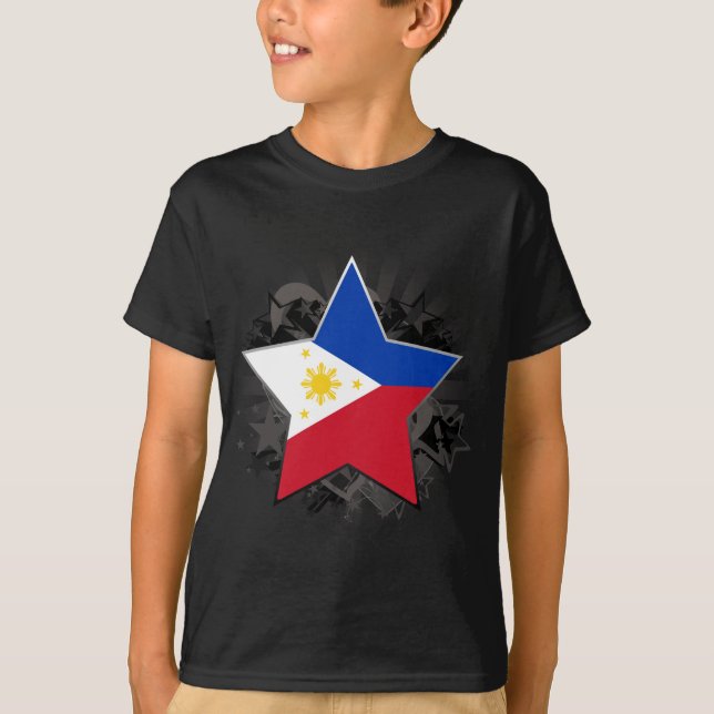 Philippines stjärna tee shirt (Framsida)