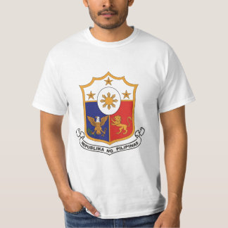Philippines vapensköld/vapensköld t-shirt