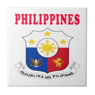 Philippines vapenskölddesigner kakelplatta