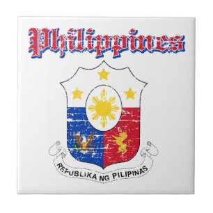 Philippines vapenskölddesigner kakelplatta