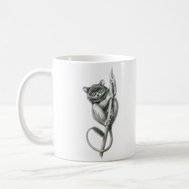 Philipppine Tarsier schukina Kaffemugg (Vänster)
