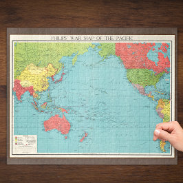 Philips' Krig Karta i Stilla havet, 1945 Pussel