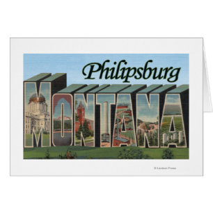 Philipsburg, Montana Hälsningskort