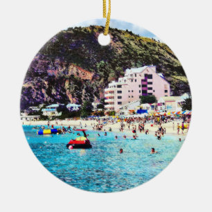 Philipsburg Sint Maarten Beach Julgransprydnad Keramik