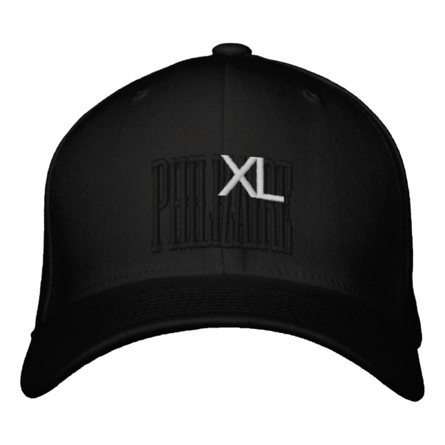 Philizaire XL Hat Broderad Keps (Framsida)