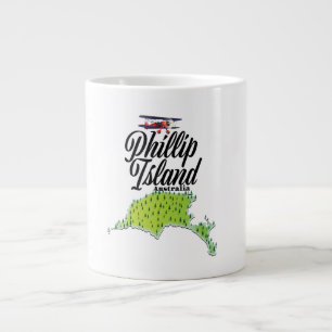 Phillip Island Australia karta Jumbo Mugg