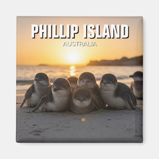 Phillip Island Australia Magnet (Framsidan)
