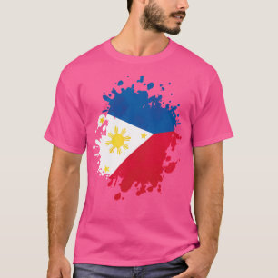 Phillipines Land Flagga Countrys Icon Symbol Trav T Shirt