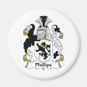 Phillips familjvapensköld magnet