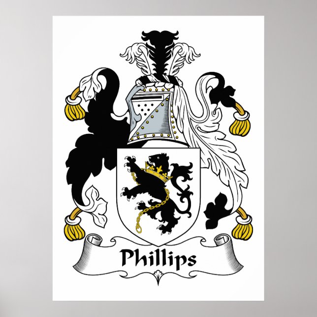 Phillips Family Crest Poster (Framsidan)