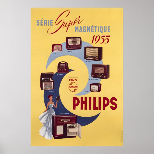 Phillips Radioaffisch Poster (Framsidan)