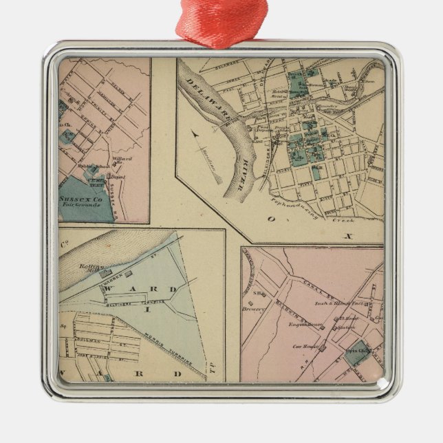 Phillipsburg NJ Julgransprydnad Metall (Framsidan)