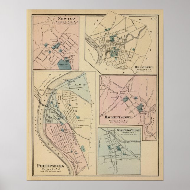 Phillipsburg, NJ Poster (Framsidan)