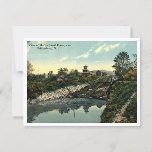 Phillipsburg NJ View of Morris Canal Flygplan Vykort