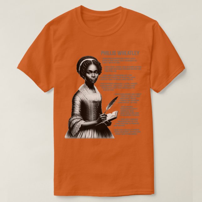 Phillis Wheatley T Shirt (Design framsida)