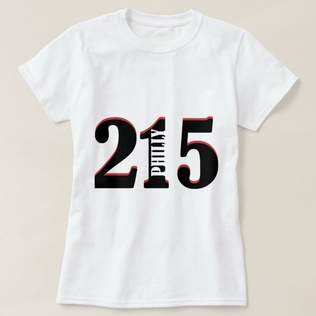 Philly 215 tee shirt (Design framsida)