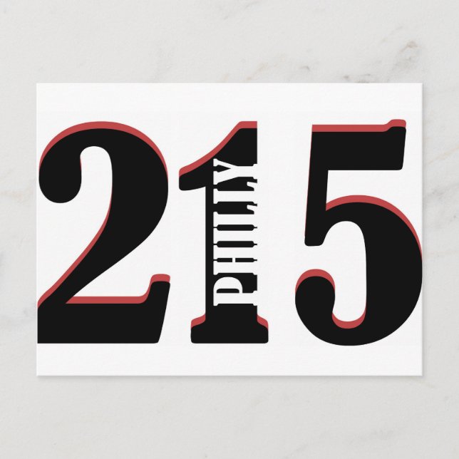 Philly 215 vykort (Framsida)