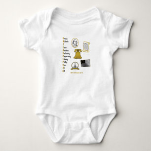 Philly Acronym Tourist Baby Bodykostym T Shirt