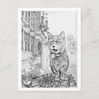 Philly Cat near Academy of Natural Sciences Vykort