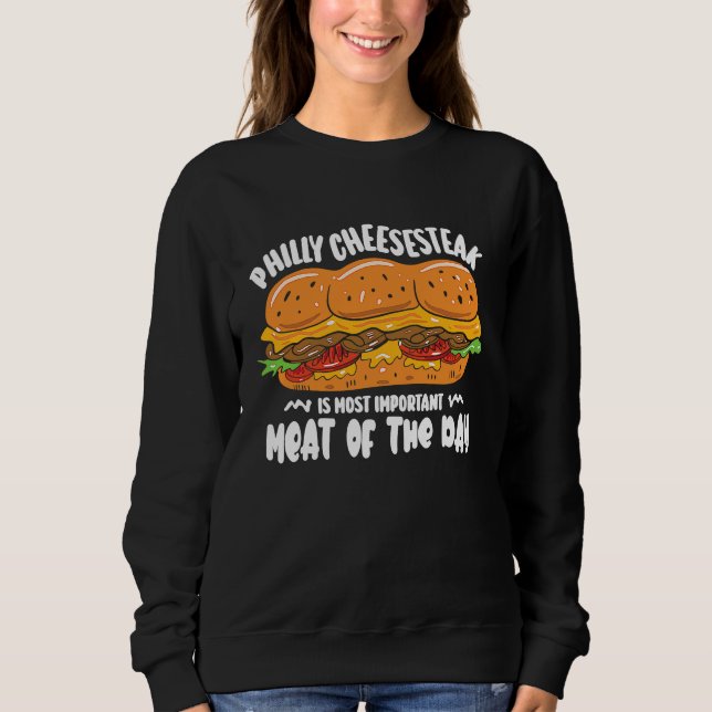 Philly Cheesesteak is most important meat of the d T Shirt (Framsida)
