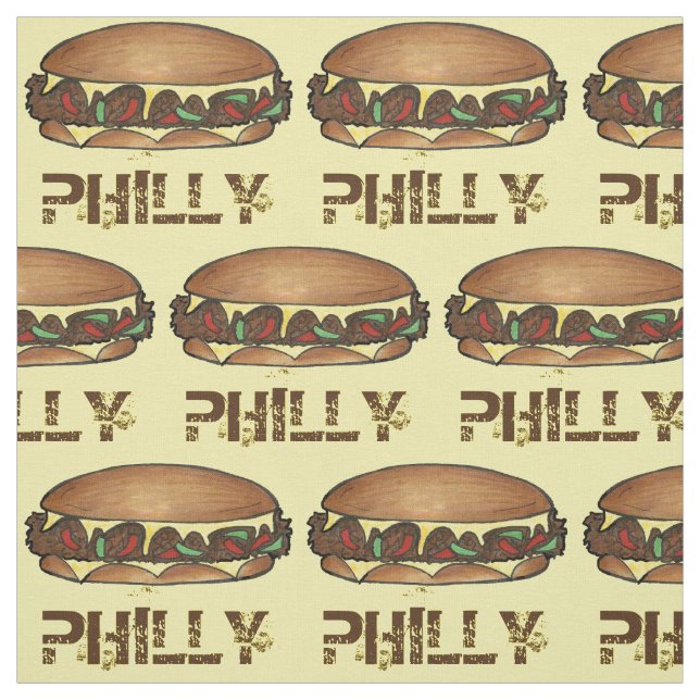 Philly Cheesesteak Steak Sandwich Philadelphia PA Tyg (Provkarta)