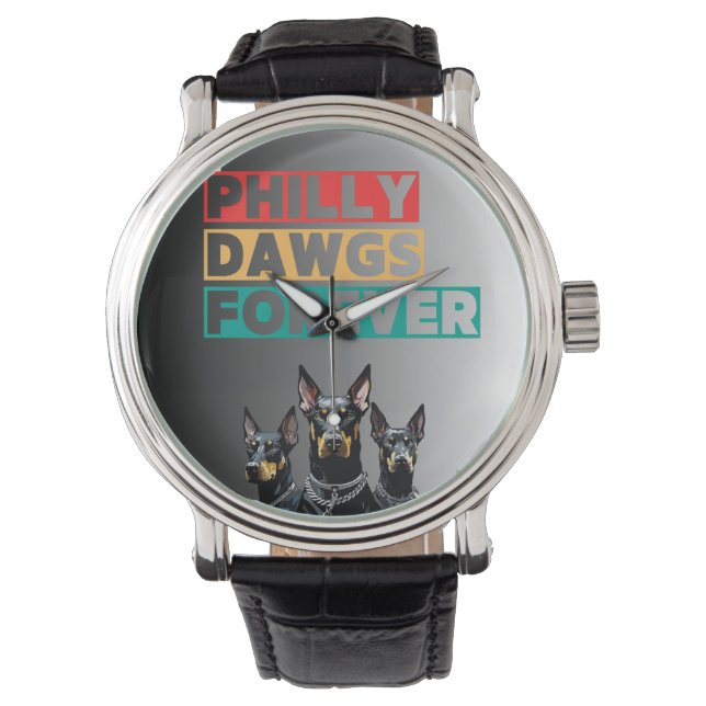 Philly Dawgs Forever E-klocka – Djärv digital stil Armbandsur (Framsida)