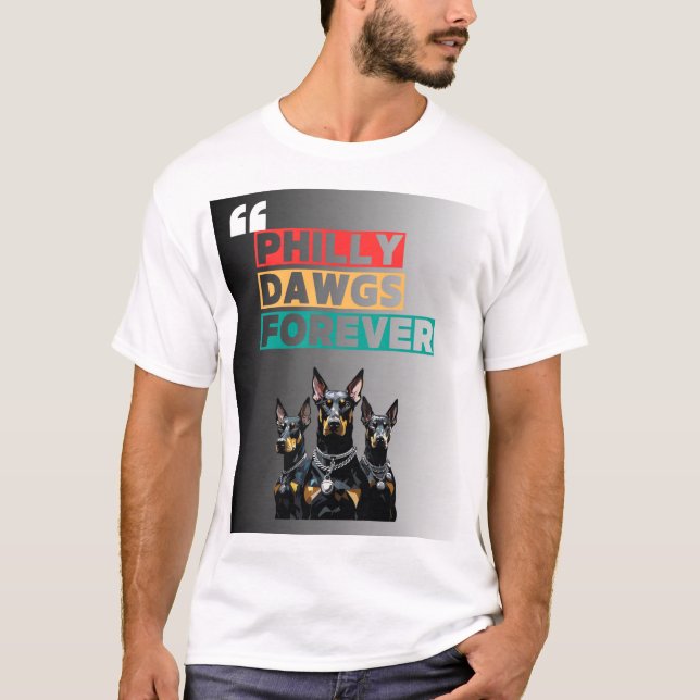 PHILLY DAWGS FOREVER T-Shirt – Gatustil (Framsida)
