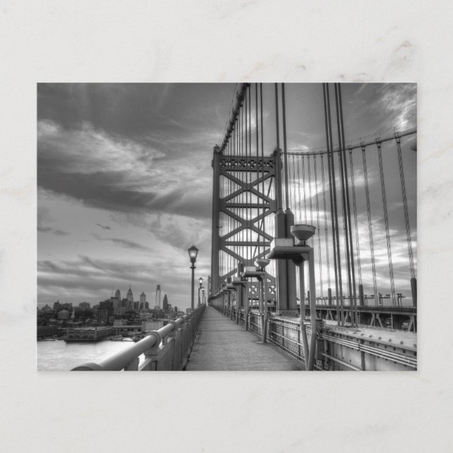 Philly från bron vykort (Framsida)