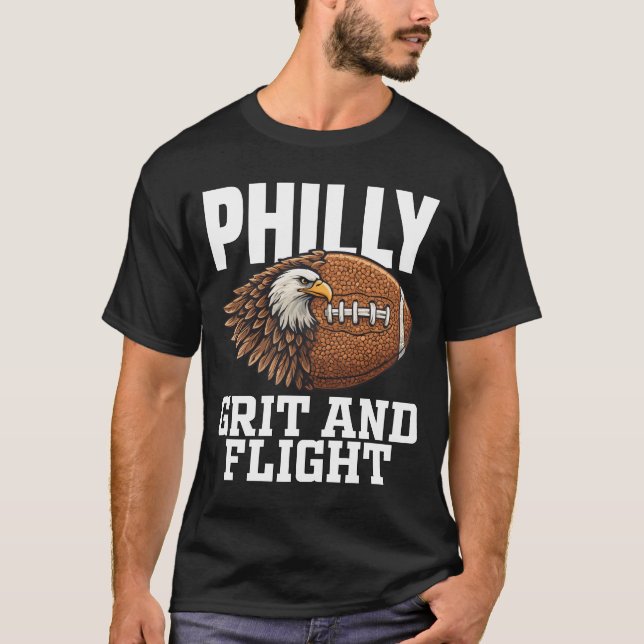 PHILLY GRIT AND FLIGHT -  PHILADELPHIA FOOTBALL T SHIRT (Framsida)