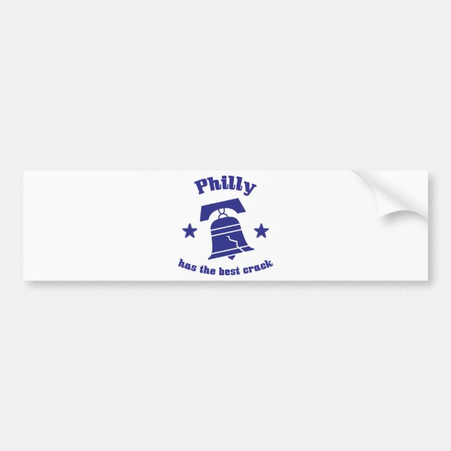 Philly har den bäst sprickan bildekal (Framsidan)