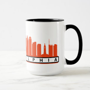 Philly horisontmugg 2019 i orange & svart mugg
