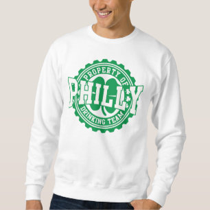 Philly irländskt dricka lag lång ärmad tröja