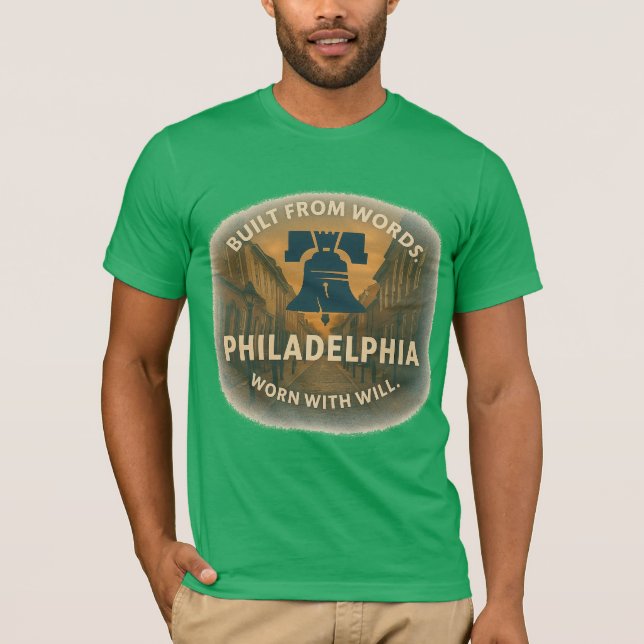Philly Jersey Tee | Bella+Canvas Thoughtwear (Framsida)