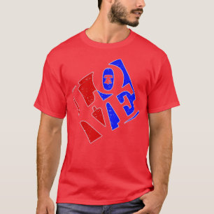 Philly Kärlek Red White och Blue Liberty Bell Phil T Shirt