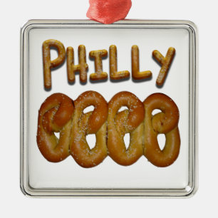 Philly kringlor julgransprydnad metall