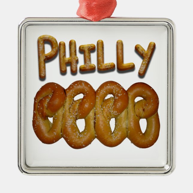 Philly kringlor julgransprydnad metall (Framsidan)