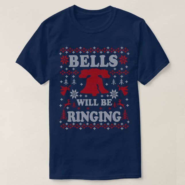 Philly Liberty Bell Philadelphia Klockor WI kommer T Shirt (Design framsida)