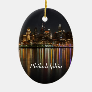 Philly natt julgransprydnad keramik