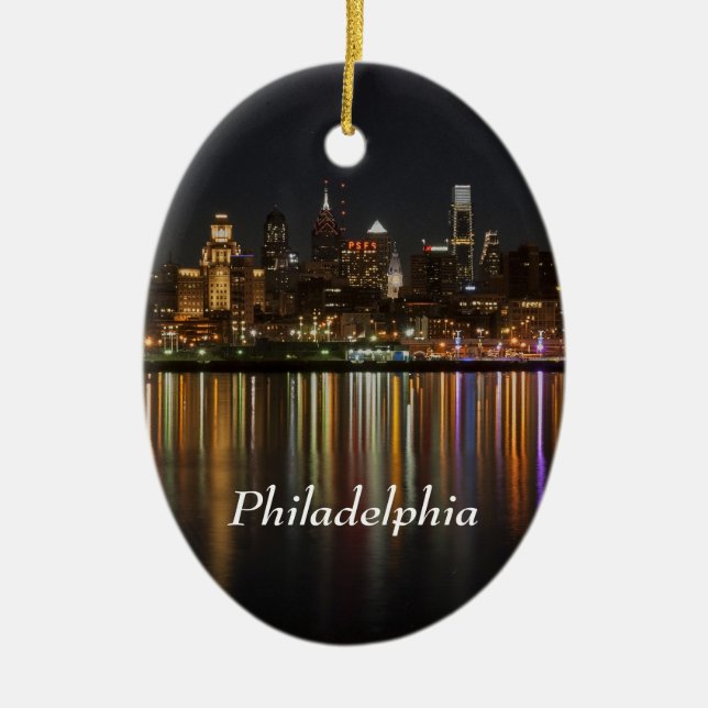 Philly natt julgransprydnad keramik (Framsidan)