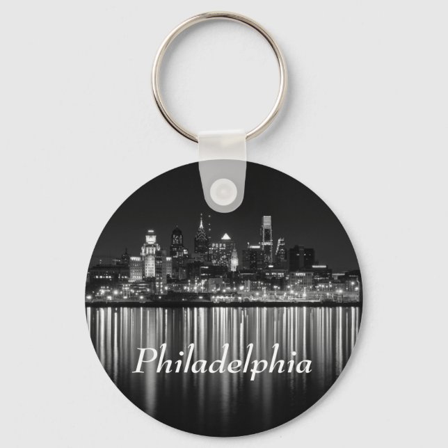 Philly night b/w nyckelring (Framsida)