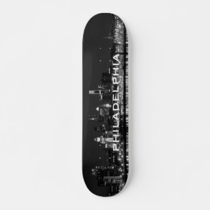 Philly night b/w skateboard bräda 20,5 cm