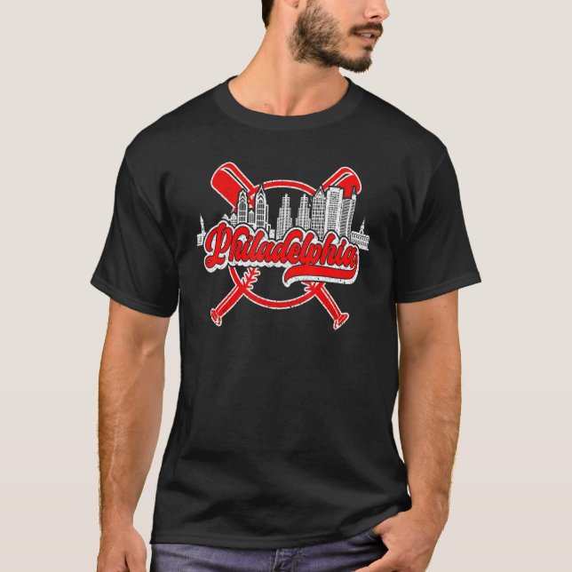 Philly Philadelphia Baseball T Shirt (Framsida)