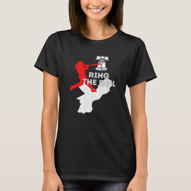 Philly Philadelphia Ring Liberty Ring Vintage  T Shirt (Framsida)