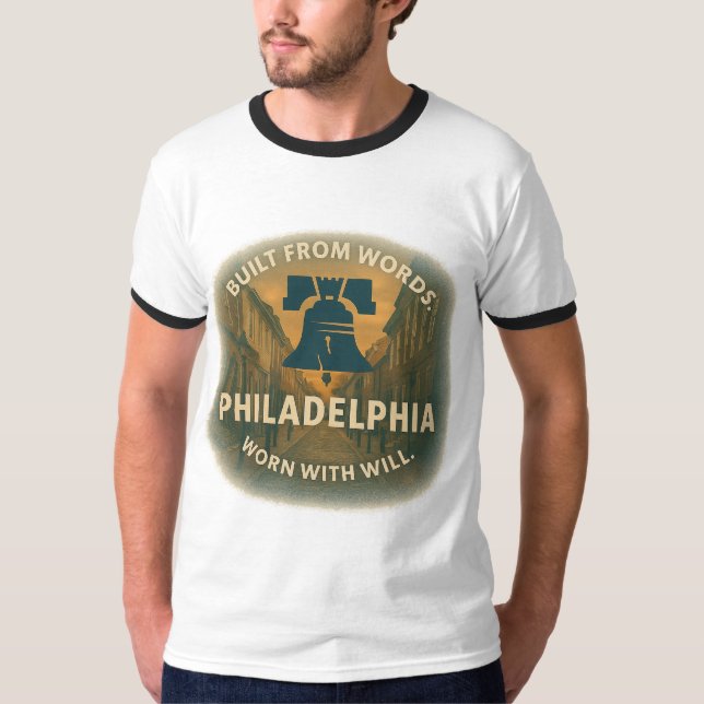 Philly Ringer Tee | Retro Civic Kant (Framsida)
